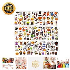 300 Waterproof Kids Halloween Temporary Tattoos - Ultimate Fun Party Favors
