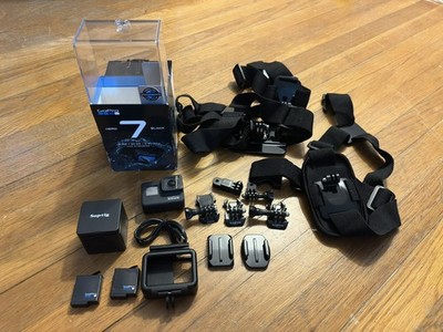 GoPro HERO7 Black Waterproof 4K Action Camera + Accessories Bundle + 128 GB Card