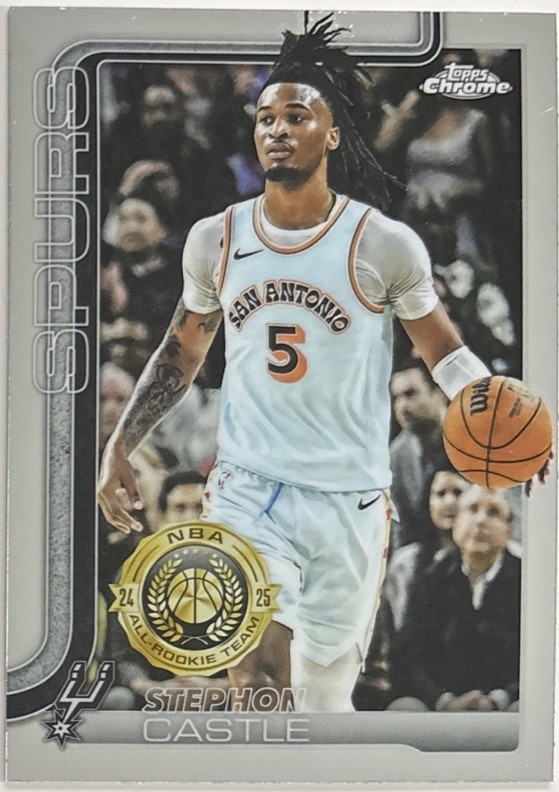 STEPHON CASTLE 2025-26 Topps Chrome Basketball All Rookie Team #228 Spurs