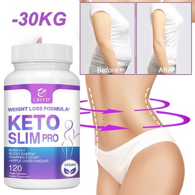 Keto Slim Pro  Schneller Gewichtsverlust, Entgiftung,Fettverbrennung, Apfelessig