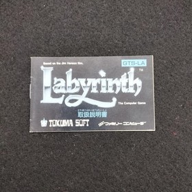 Tokuma Shoten Famicom Soft Labyrinth Devil's Used