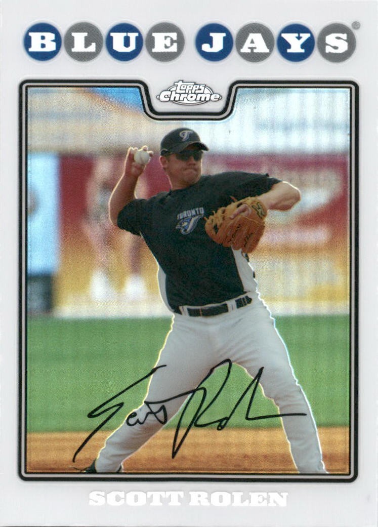 2008 Topps Chrome Scott Rolen #49 Refractor Blue Jays HOF CEC