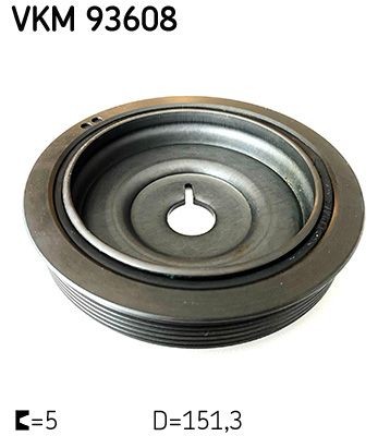 SKF VKM 93608 Riemenscheibe, Kurbelwelle FüR Dacia Infiniti MERCEDES-BENZ-image