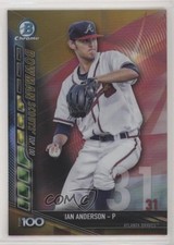 2017 Bowman Chrome Scouts Top 100 Gold Refractor 40/50 Ian Anderson #BTP-31 4l3