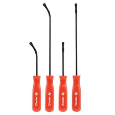 O-Ring Pick Set, 4-Piece Automotive Seal Puller and Hook Tool Set