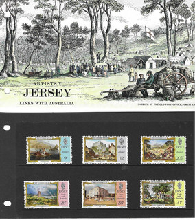 Jersey Presentation Pack Artists Links with Australia 1984 (1032)