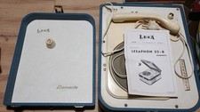 FONOVALIGIA LESAPHON LESA DIAMANTE mod. 52 B, giradischi anni '60 + istruzioni.