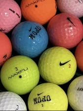 50 Mint AAAAA Color Golf Balls Nike Maxfli Wilson Etc *ACTUAL PHOTOS*