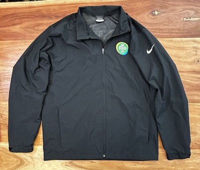 Nike Jacket Mens Large Black Rio Olympics 2016 NBC Nike Golf Windbreaker