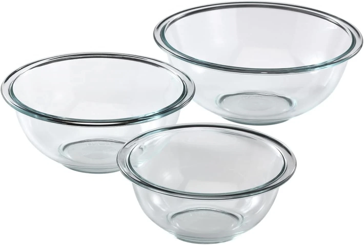 Essentials 3-Piece Glass Mixing Bowls Set For Prepping Baking & Cooking
Opens in a new window or tab