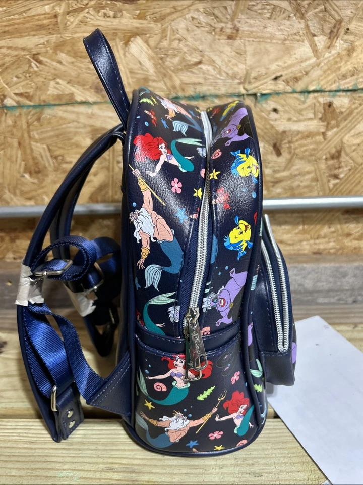 Мини-рюкзак Loungefly Disney Storybook The Little Mermaid Under the Sea НОВЫЙ - Изображение 2 из 4