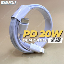 WHOLESALE For iPhone 14 13 12 11 Type USB C To L Cable Cord PD Quick Charger Lot