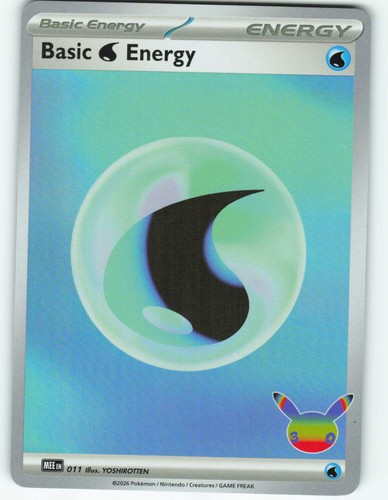 Basic Water Energy [HOLO] #11 - Mega Evolution Energy - Pokémon TCG