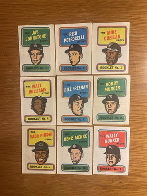 #ad 1970 Topps Story Booklet Complete Set 1 24 Clean amp; No Writing Mays Rose NMINT A $117.00