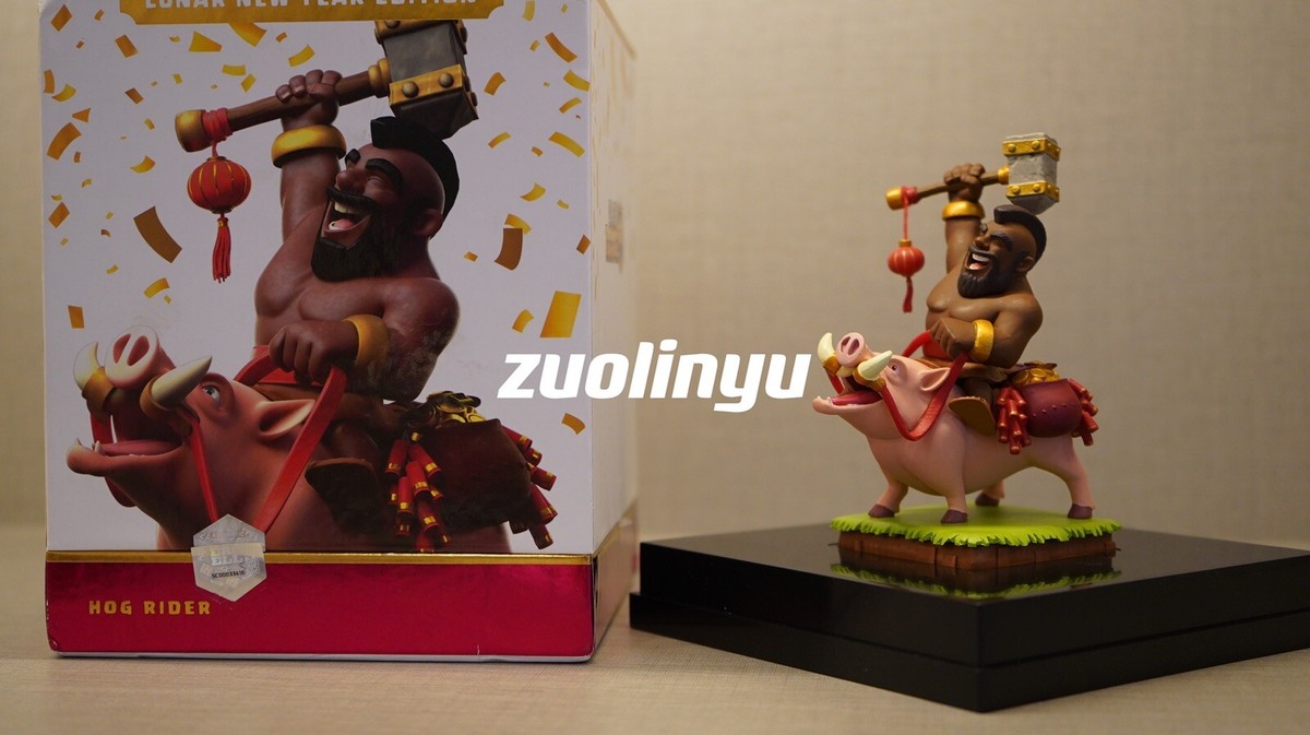 Supercell Clash of Clans/ Royale Clash Hog Rider Spring Figure