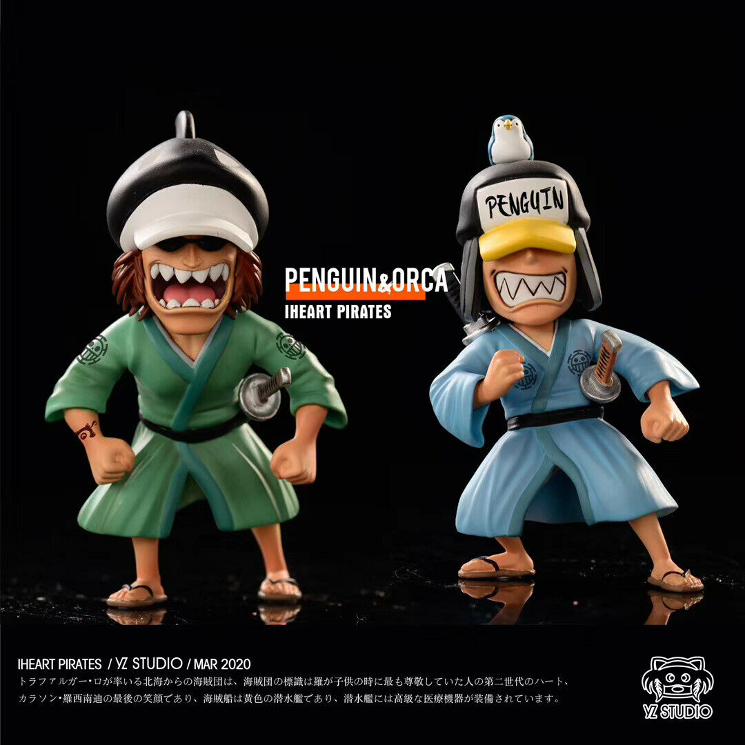 USED) Trading Figure - ONE PIECE / PENGUIN & Shachi (6.ペンギン＆シャチ 「ちょこりんマスコット  ONE PIECE」)