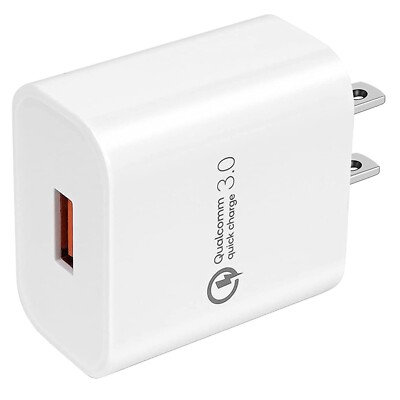 Quick Home Charger 18W USB Travel Wall Power Adapter Adaptive for Smartphones