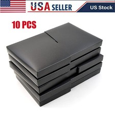 10PC Black Dust Covers For Nintendo NES Game Cartridge Sleeves Cases Plain Lot