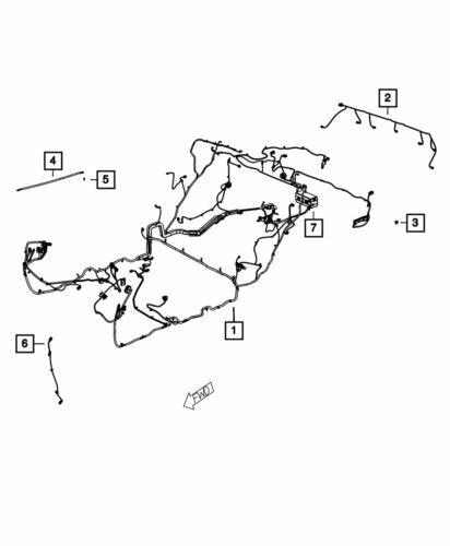 Arneses de cableado del cuerpo unificado para Dodge Challenger 2013 (N/P 68156527AC)
