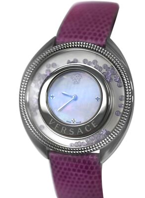 Versace Destiny Spirit 86Q953MD497 S702 MOP Floating Crystals Quartz Watch 38MM