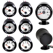 52mm KFZ Drehzahlmesser Turbodruck Wasser Temp Öltemperatur Voltmeter Instrument