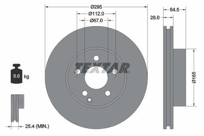BREMSSCHEIBE DB P. W204/S204/W212 07-