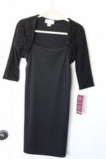  Younique Little Black Dress with Sparkly Sweater Size M NWT