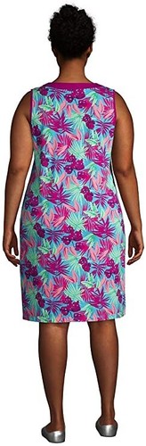 NWOT Lands' End Womens Cotton Jersey Sleeveless Cover-up Small Tall $40 X296 - Picture 2 of 2