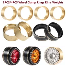 Weighted Brass Beadlock Wheel Ring Clamp Rings Fit 1.9" Wheel Rim For 1/10 RC