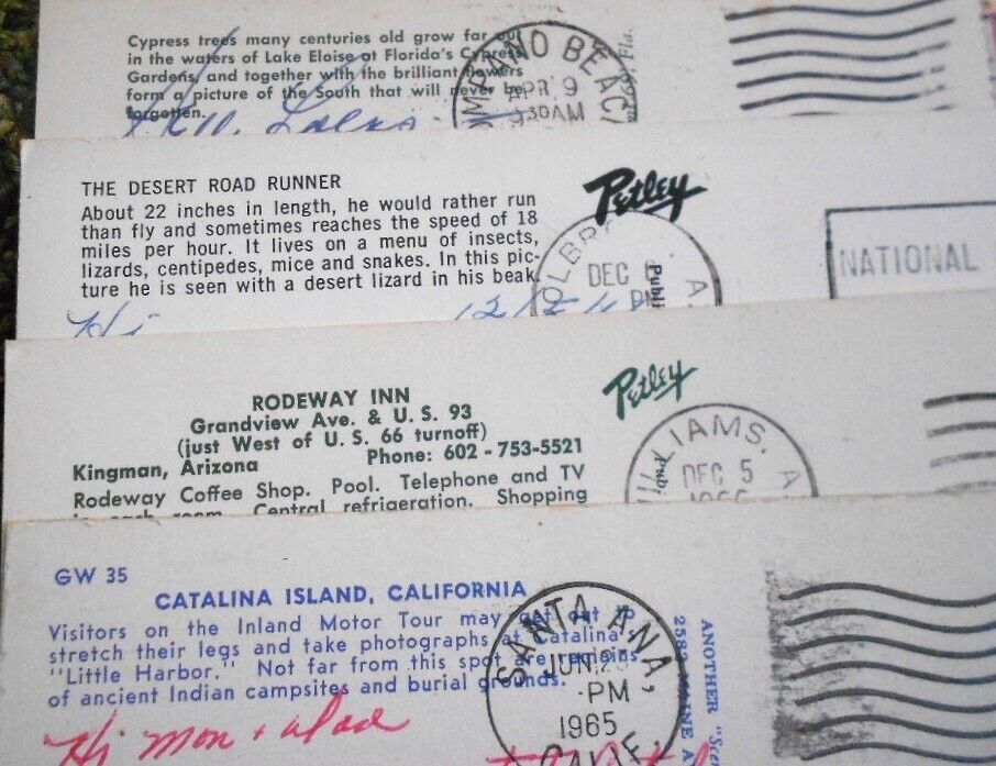 LOT 24 Vintage 1960's Used Postcards Western States Disneyland Hotels More