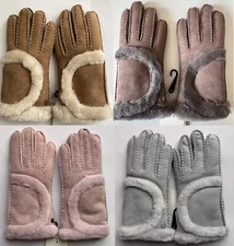 UGG Women's Shearling Gloves-Exposed Seam