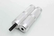 Motorcycle Bike Aluminum Grip Rod Solid Billet Machined 6061 Anodized - Silver