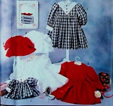 7036 Toddler Girls & 25" Doll Dresses Pattern sz 2-6X  Oliver Goodin 1990 UNCUT