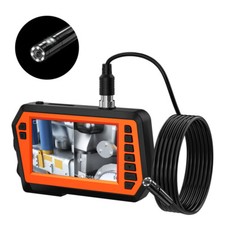 4.3inch Dual Lens Endoscope Sewer 5M Drain Pipe Cleaner Inspection Camera 1080P