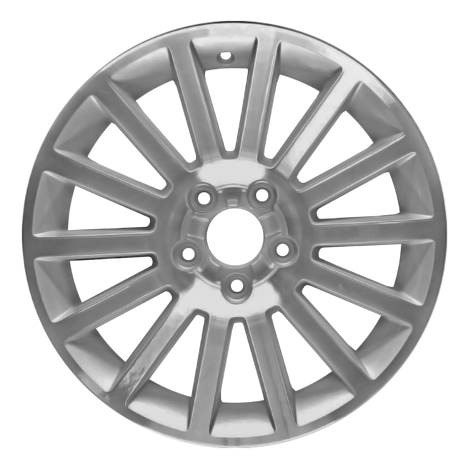 Used 17x7 Machined and Painted Silver Wheel fits 560-03632