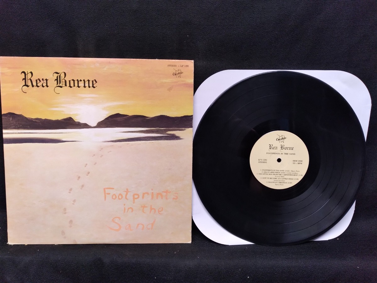 Rea Borne Footprints in the Sand vinyl LP Crusade LP S 1291 Linda