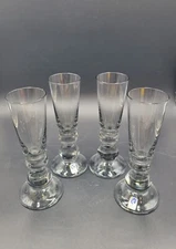 Set Of 4 STRÖMBERGSHYTTAN Sweden Swedish Smokey Gray Cordial Glasses Drinkware