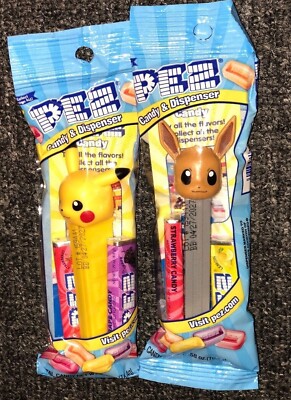 Pokemon Pez Pikachu & Eevee Brand New In Hand 