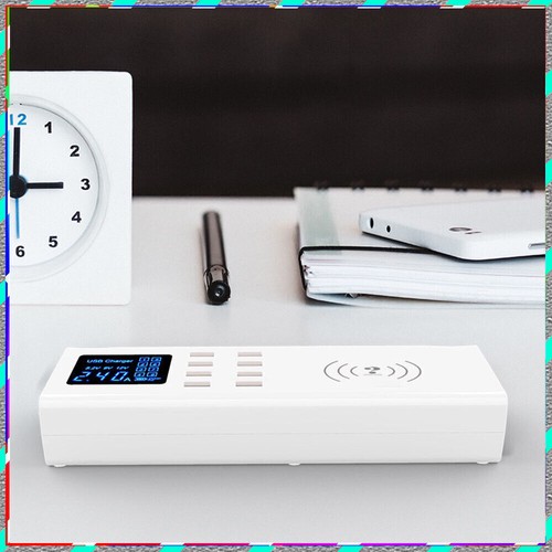 Lightweight Mini multi-port 8USB Smart Wireless Secure 5V/8A hub Travel Charger - Picture 5 of 11