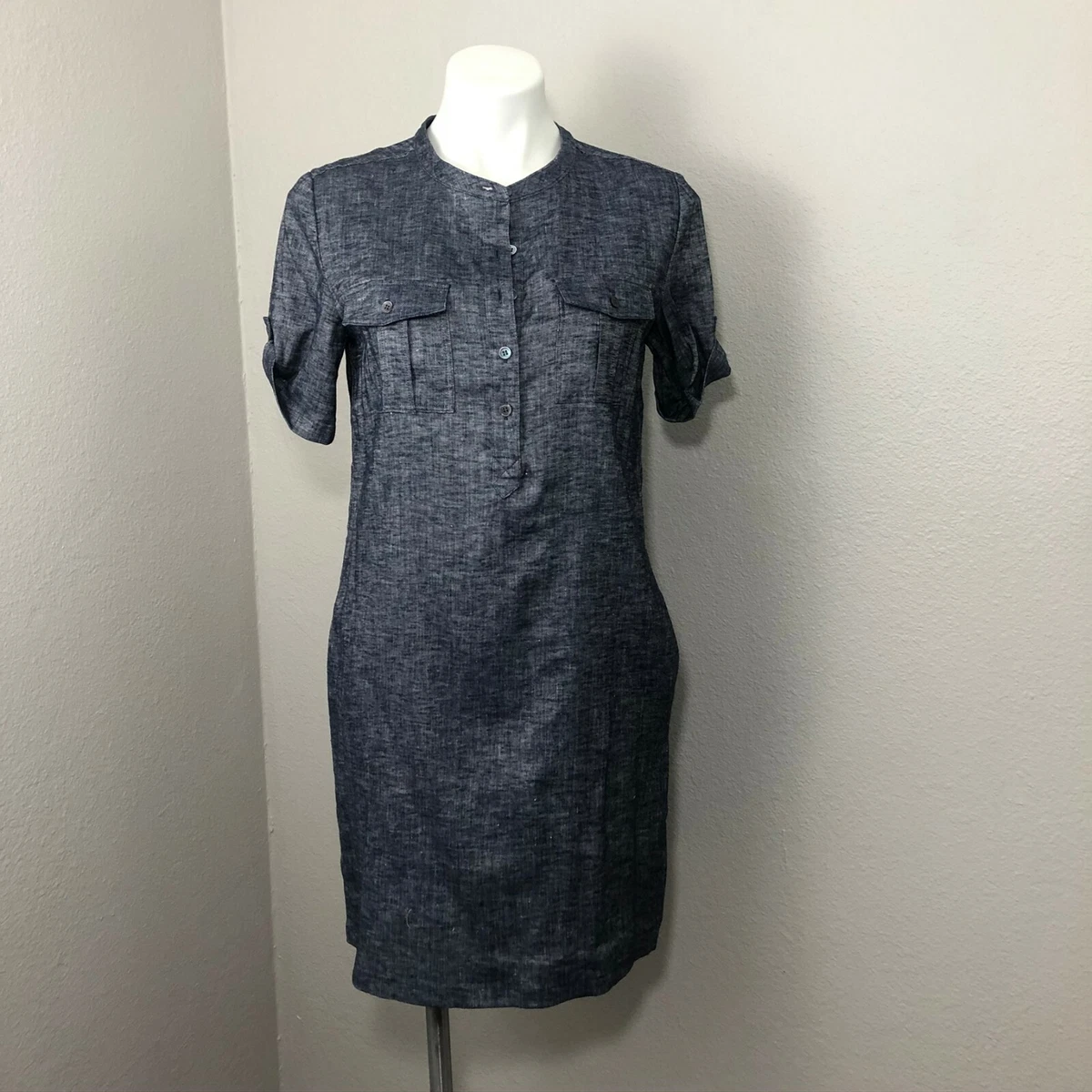 Chambray dress womens deals