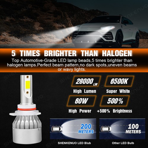 For Buick LaCrosse 2014 2015 2016 6000K 4X LED Headlight + Fog Light Bulbs Combo - Picture 7 of 14