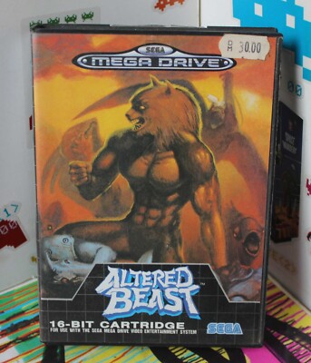 ALTERED BEAST für das SEGA MEGA DRIVE, Spielmodul+Hülle+Anleitung