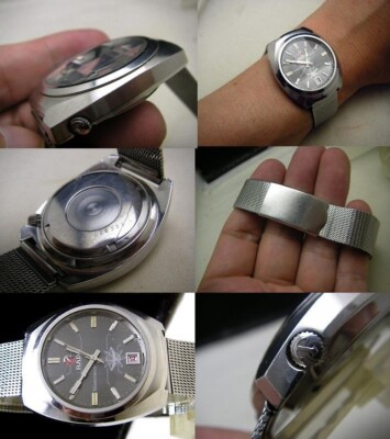 Rado Marstron Vintage Watch Electromagnetic Balance Round 37mm