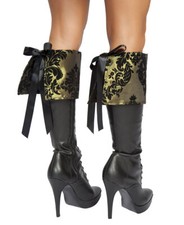 Brand New Tea Party Tease Boot Covers Roma Costume 4154B