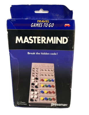 Vintage NOS Mastermind Travel Games 1992 Pressman Games #2218, New In Box