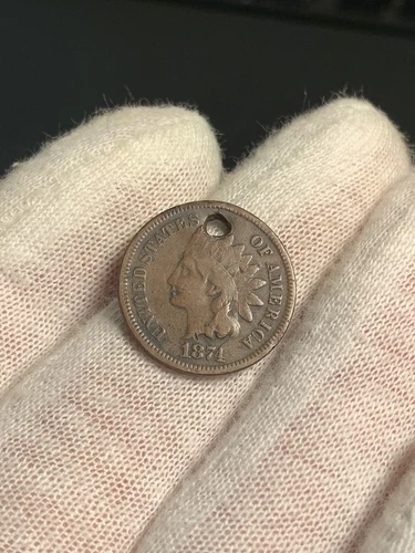 1874 Indian Head Cent VG Details