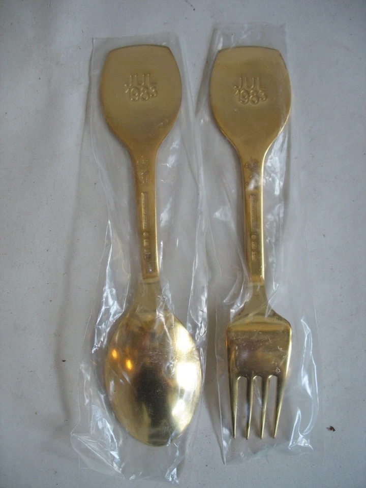 NIP Christmas Spoon & Fork A. Michelsen Danish Sterling Silver 1983 Snow Queen - Image 3 of 4
