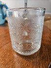 4 Vintage KIG Indonesia Fleur-De-Lis Clear Glass Mugs — photo 5