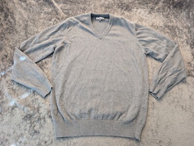 Mens Barbour Sweater Gray Sz L Large