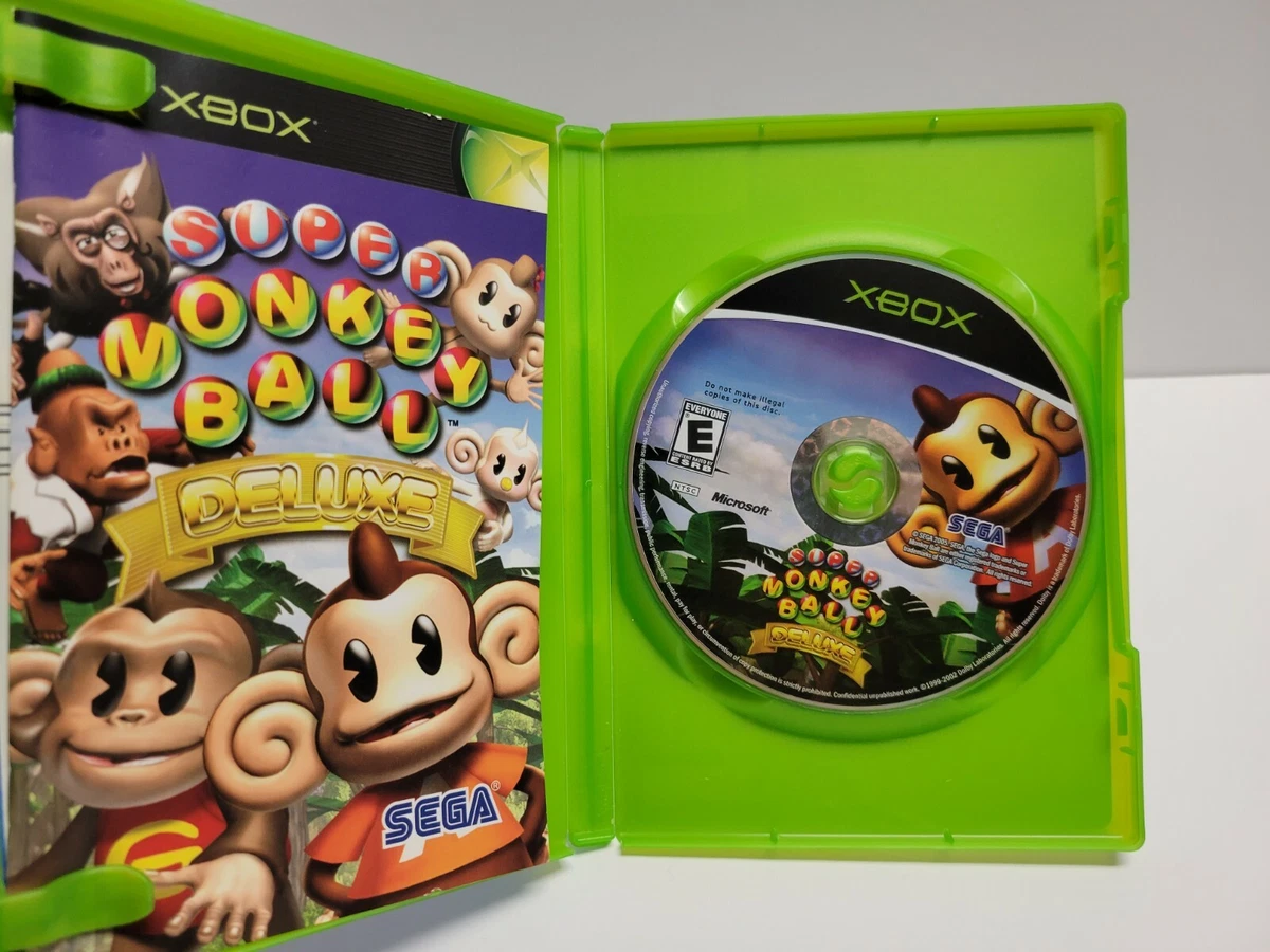 Super Monkey Ball Deluxe Microsoft Xbox 2005 CIB Complete TESTED